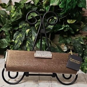 Francesca's Collection NWT Metallic Clutch